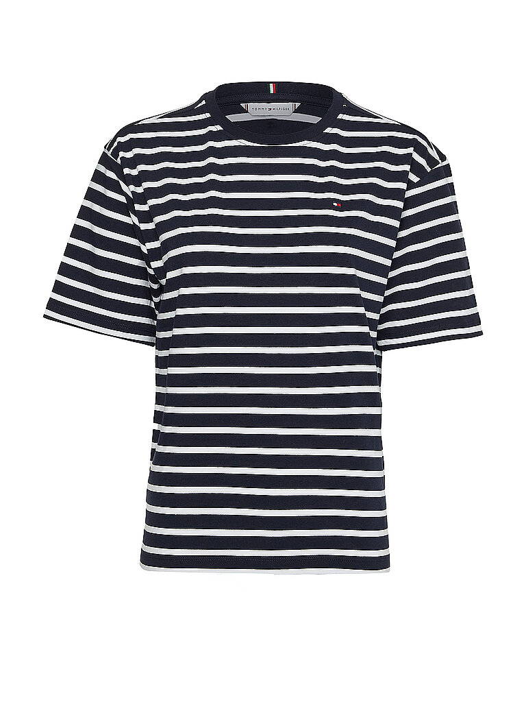 TOMMY HILFIGER T-Shirt Relaxed Fit blau | S